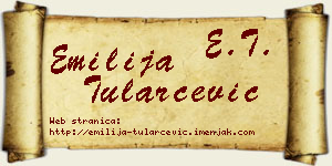 Emilija Tularčević vizit kartica